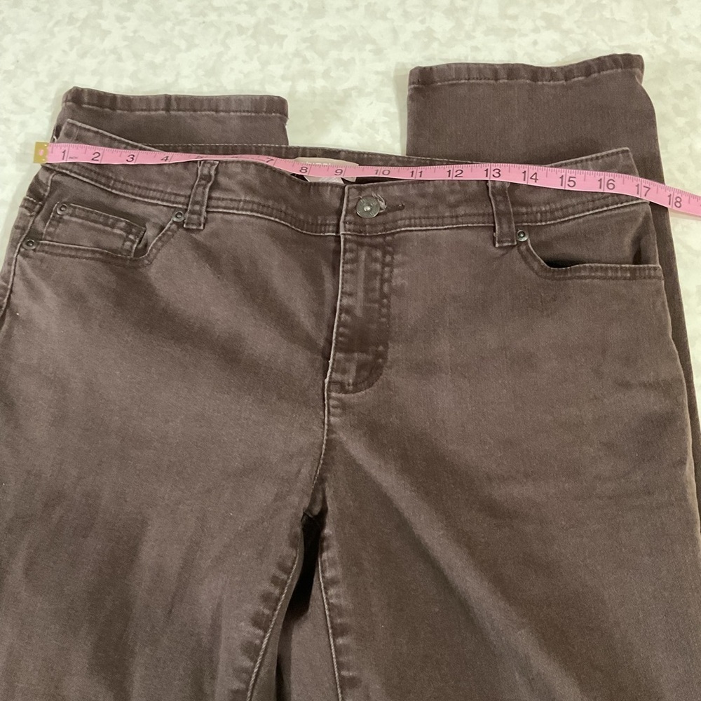 Chino’s women’s Brown Denim Jeans size 15 short - Picture 5 of 6